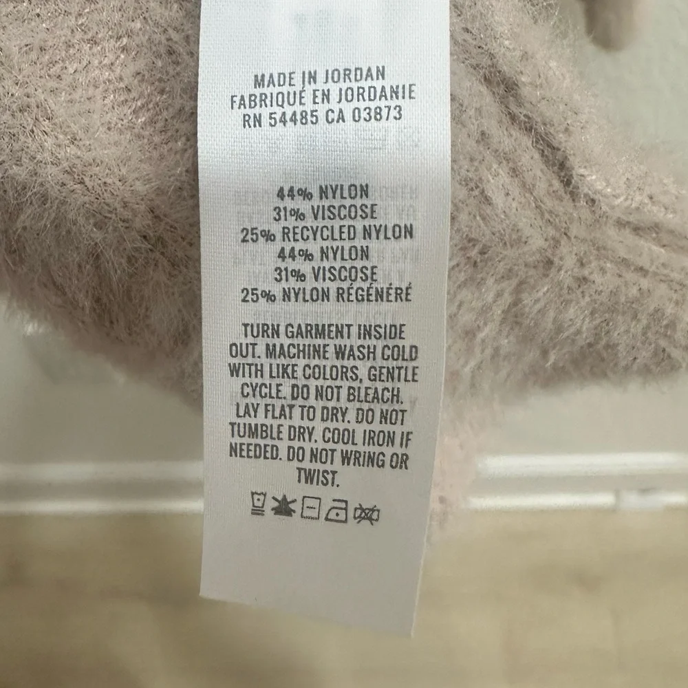 Aerie Cozy Ribbed Sweater Beige Taupe Size M Soft Plush Knit - Picture 3 of 4